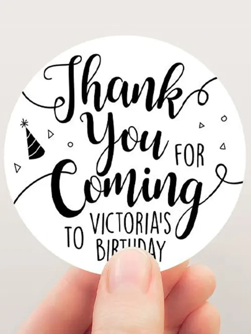 Thank you for coming sticker