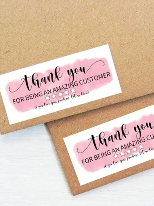 thank you stickers for businesses