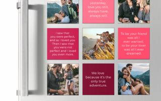 Fridge magnet photo collage